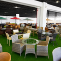 2-Seater Rattan Outdoor Set — Grey/Beige