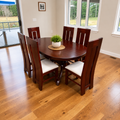6-Seater Oval Mahogany Dining Set