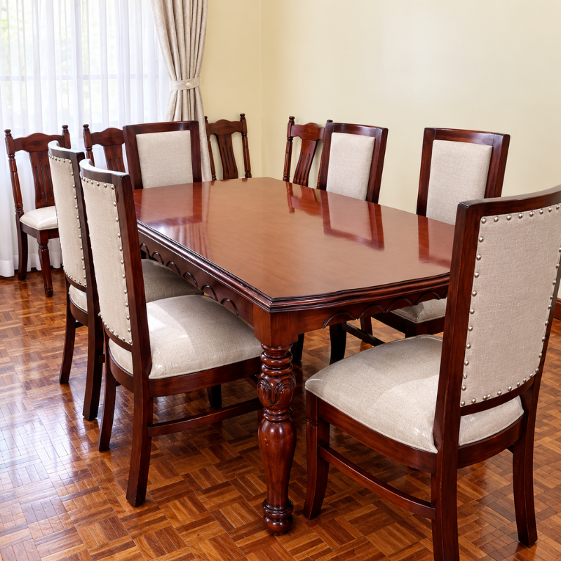6 Seater Mahogany Dining Set