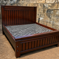 6x6 Mahogany Bed – Classic Slatted Frame
