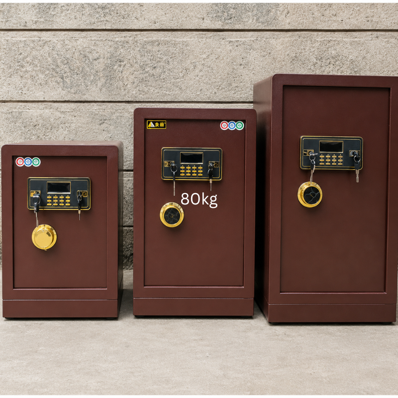 90kg Brown Fireproof Safe