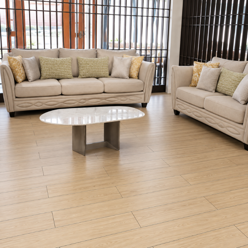 Creamy 5-Seater American Sofa
