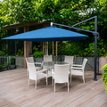 Azure Blue Cantilever Umbrella