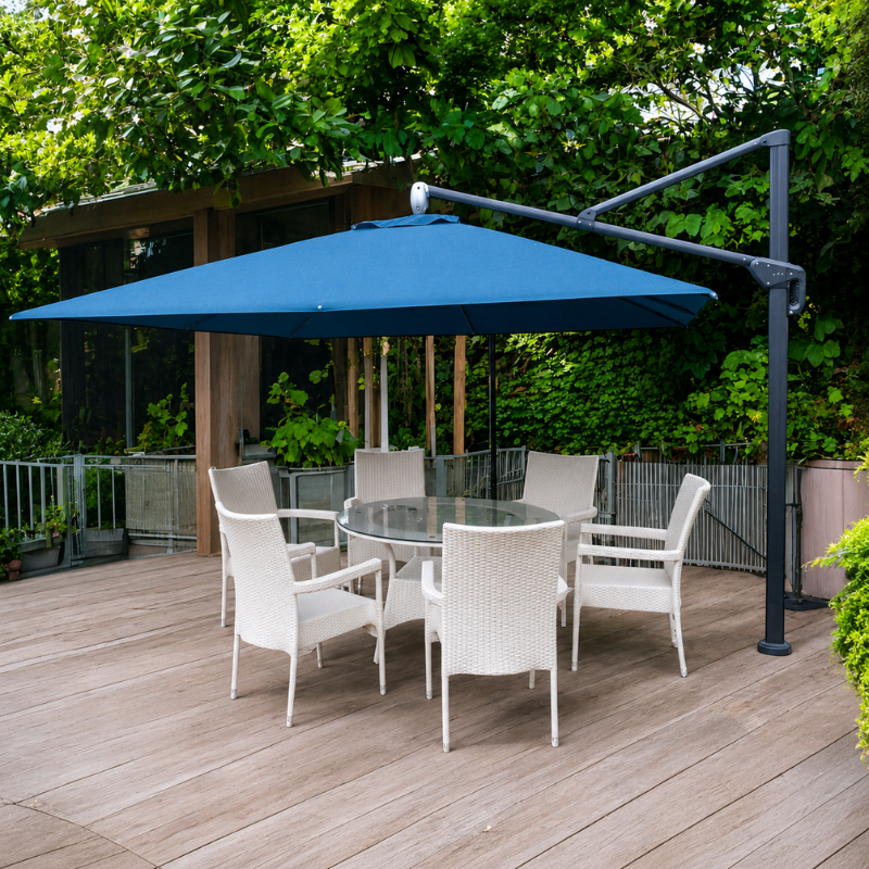 Azure Blue Cantilever Umbrella