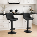 Black Leather Bar Stool