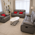Brown 6-Seater Recliner Sofa