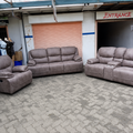 Brown 6-Seater Recliner Sofa