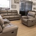 Brown 6-Seater Recliner Sofa