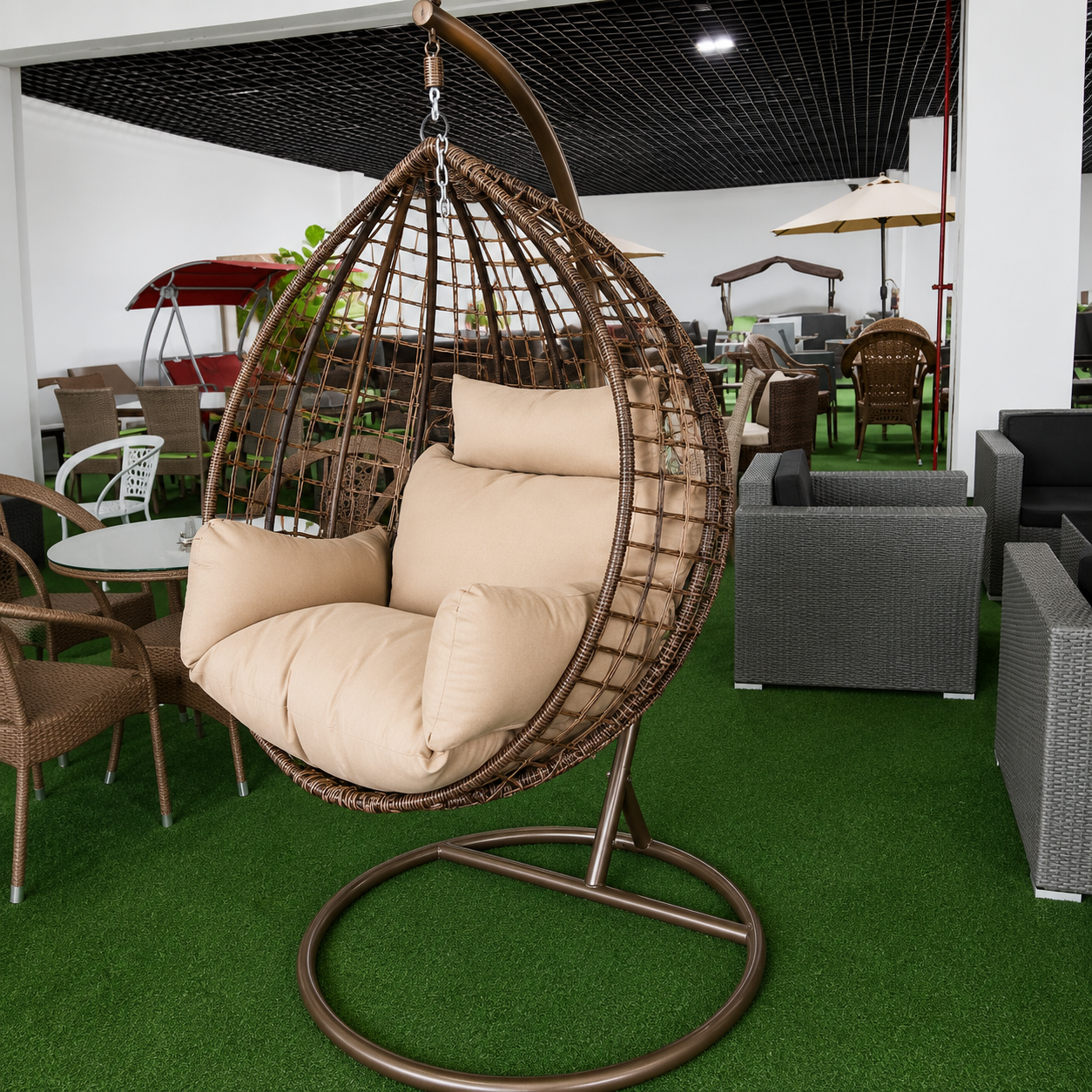 Brown Egg Chair