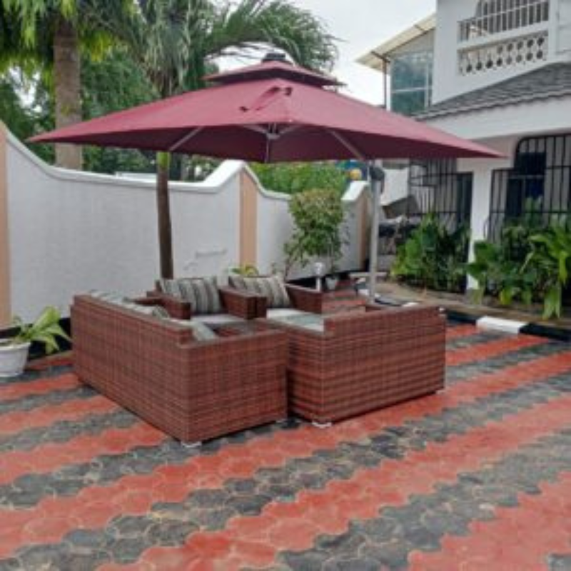Executive Maroon Garden Umbrella