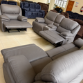 Grey 6-Seater Recliner Sofa