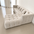 White Bubble L-Shaped Sofa