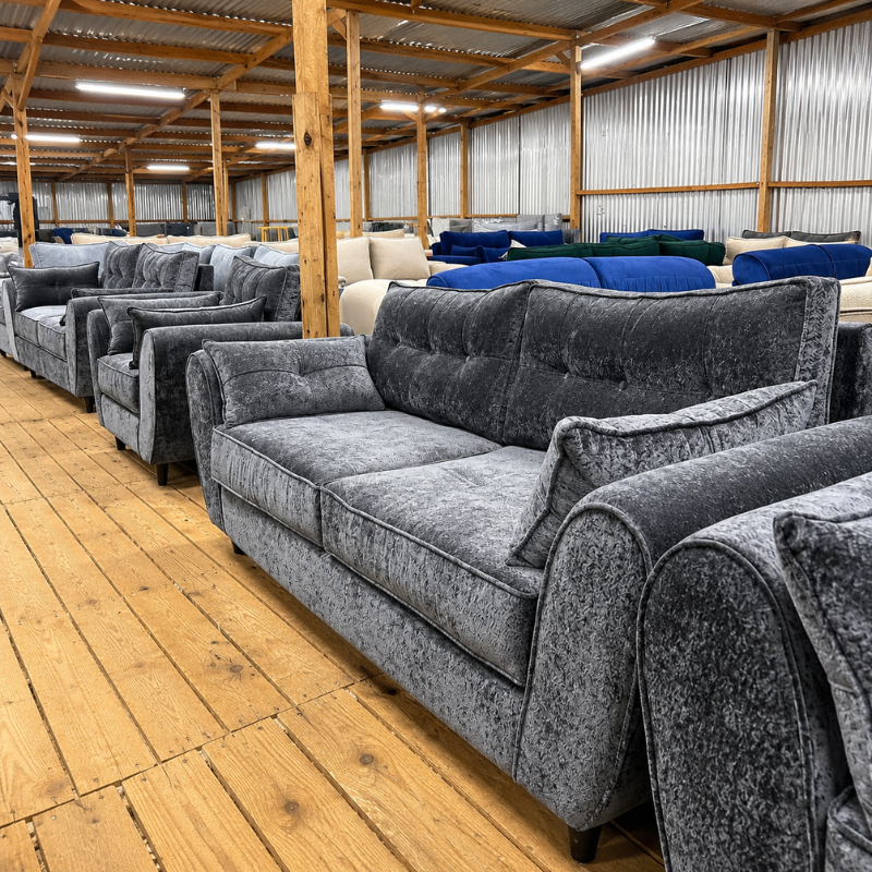 Grey Butterfly 5 Seater Sofa