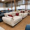 Grey Butterfly 6 Seater Sofa