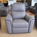 Grey Fabric Electric Recliner Chair