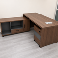 L shaped Brown Office Desk
