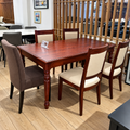 Mahogany Wood Dining Set 6 Seater