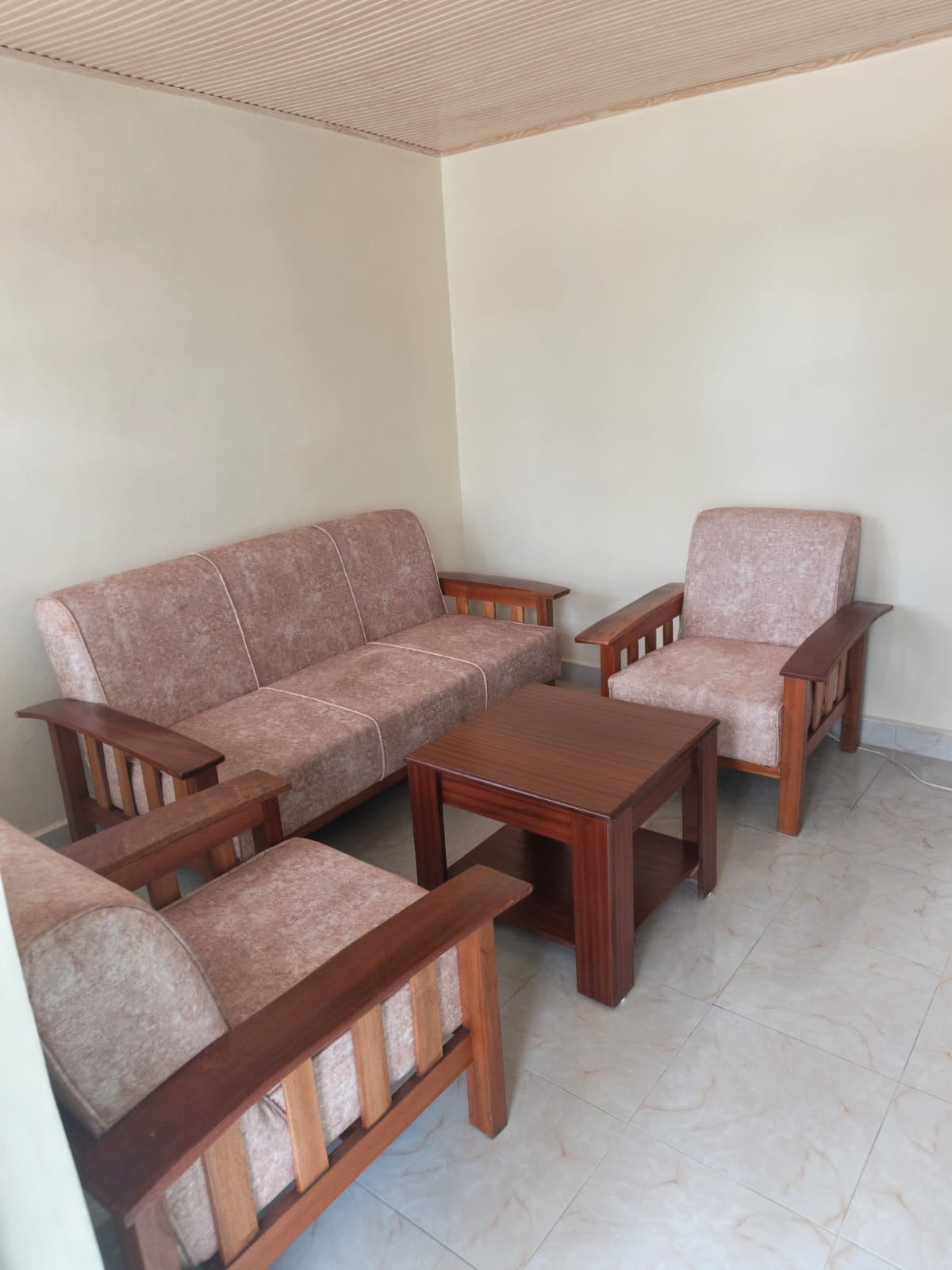 Modern Wooden Sofa Set