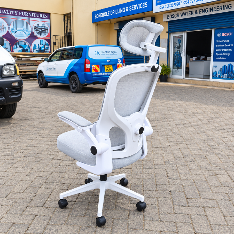 White Ergonomic Mesh Office Chair