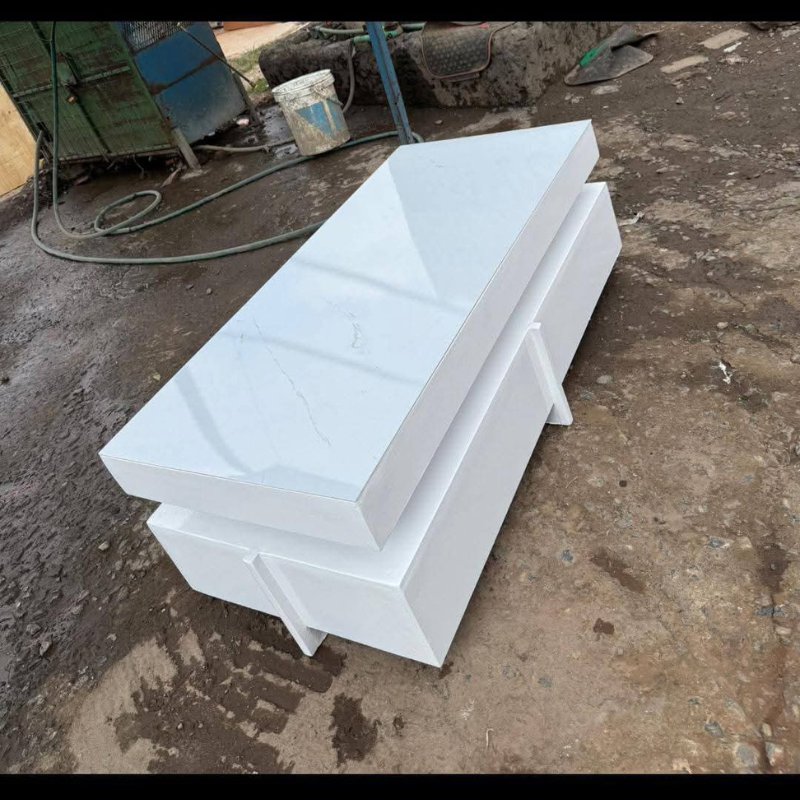 Modern White Marble Coffee Table