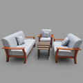 Wooden Grey 6 Seater Sofa